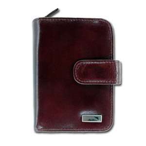   Bifold Purse Billfold Accordion Leather Italy Made