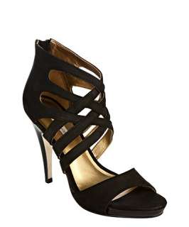 Cynthia Vincent black strappy leather Augustsandals