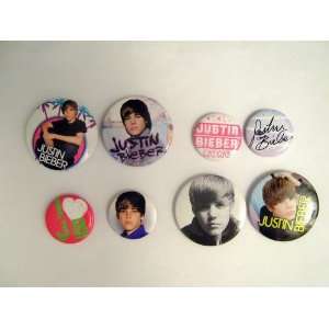 Justin Bieber Bieber Time Pins Buttons 1.7 & 1.1   Licensed Justin 