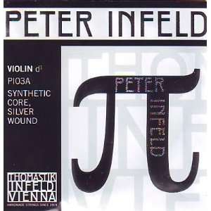 Thomastik Infeld Violin Peter Infeld Silver Wound Synthetic Core D 
