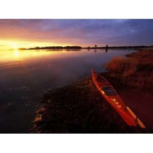  Kayak and Sunrise in Little Harbor in Rye, New Hampshire 