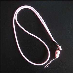 Lt Pink Silicone Rubber Neck Strap Lanyard   