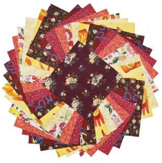 ROSE LEI 50 4 Quilting Squares Fabric Crafts Quilt  