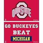 Schutt NCAA Ohio State Buckeyes (2 Different sided) Rivals Flag/banner 