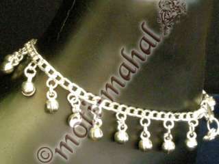Indian Feet Jewellery / Bollywood Bridal Payal / Silver Plated / 10 
