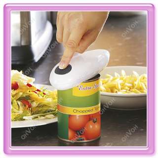Electric One Touch Hands Free Tin Can Opener + Jar Grip  
