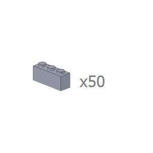  50x LEGO® Light Gray 1x3 Bricks Toys & Games