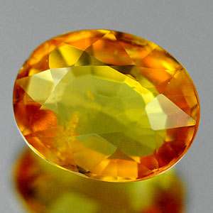 91 Ct. Oval Natural Yellowish Orange Sapphire Gems  