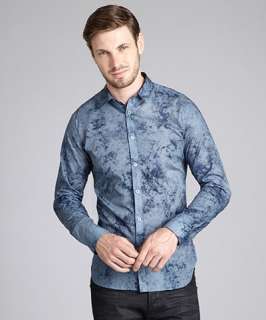 Paul Smith P.S. Paul Smith navy washed out floral print cotton point 