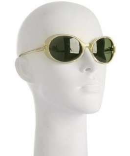 Oliver Peoples lemon transparent Blithe oval sunglasses   up 