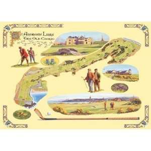  Golf Course Map St Andrews by Bernard Willington. Best 