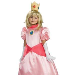  Rubies Princess Peach Kids Super Mario Halloween Costume L 