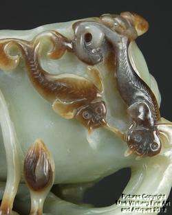 LARGE Chinese Nephrite Jade Brush Washer, Early to mid 20th Century 