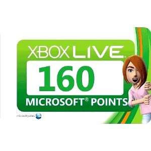  Microsoft MS Points Xbox Live 160 Video Games