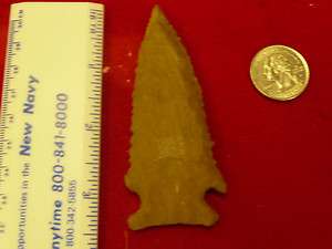 AUTHENTIC PINE TREE POINT FORT PAYNE FLINT AL.   6000 YEARS  RARE 
