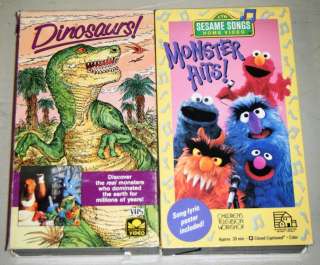   MOVIES: Sesame Songs Monster Hits & DINOSAURS Golden Book Video  