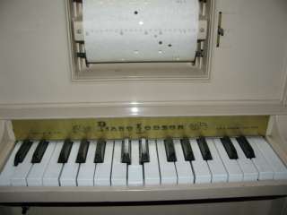 EARLY MINIATURE PLAYER PIANO FROM J CHEIN CO MAKER OF TIN WIND UPS 