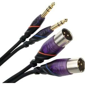  Monster Cable Dj Cable Dual Xlr Male To Trs 4 Meters 