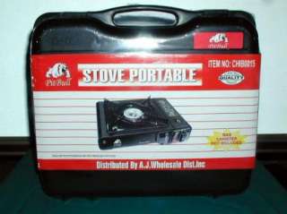 PIT BULL PORTABLE STOVE GREAT CAMPING STOVE IN CASE NEW  