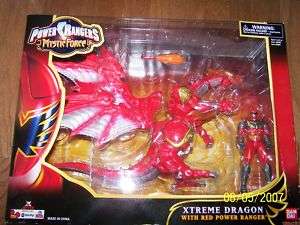 NEW RANGERS RED XTREME DRAGON WITH POWER RANGER ZORD  