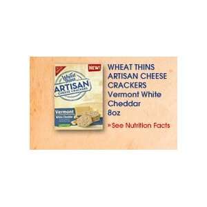 Nabisco Wheat Thins Artisan Cheese Crackers Vermont White Cheddar 8 oz 