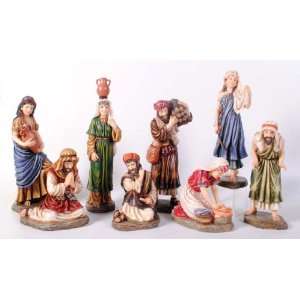  Nativity Scene Villager Figurines   8 Piece Set   10 