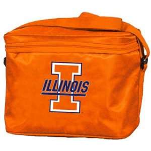 Illinois Fighting Illini 6 Pack Cooler/Lunch Box   NCAA College 