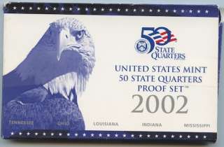 2002 US MINT 50 STATE QUARTERS PROOF SET ~COMPLETE ~  