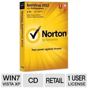  Norton AntiVirus 2012 Software with Anti Spyware 
