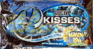 HERSHEYS KISSES MILK CHOCOLATE MACADAMIA NUTS ~ 3 BAGS  