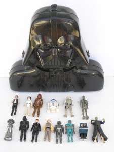   70s Early 80s, Star Wars Darth Vader Carrying Case + 14 Action Figures