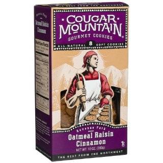  cougar mountain gourmet cookies oatmeal raisin cinnamon box of 8 10 oz