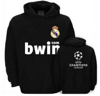 UEFA Real Madrid Soccer Jerseys Black Hoodie Sweatshirt  
