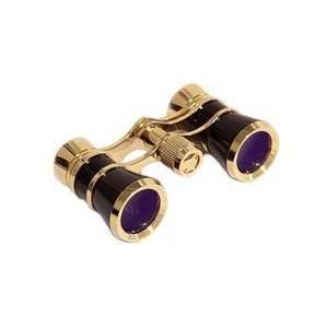  Aida Classic Opera Glasses (Black Body with Golden Rings 