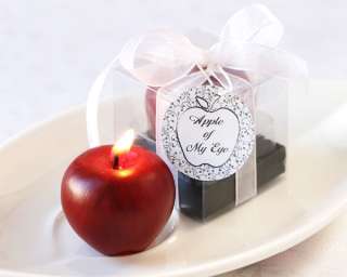 100 Apple of My Eye Mini Candle in Gift Box with Ribbon and Tag