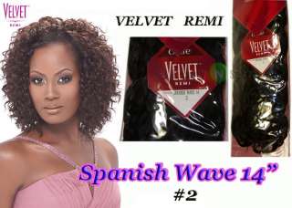 Outre Velvet Remi Spanish Wave 14 #2 100% Human Hair Weaving  