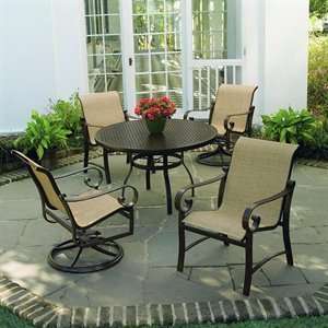    Woodard Belden Sling 5 Piece Patio Dining Set