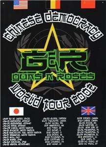 GUNS N ROSES World Tour 2002 CONCERT TIN SIGN POSTER  