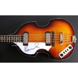  Paul McCartney Autographed Hofner Bass Guitar 