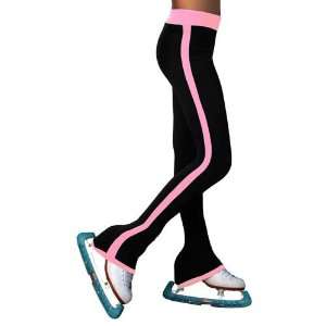  Chloe Noel P02 Black/Pink Skate Pants with Side Stripe 