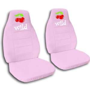  2 sweet pink Wild Cherry car seat covers for a 2008 