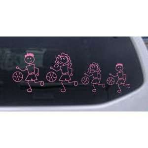  Pink 4in X 11.9in    Basketball Stick Family Stick Family 