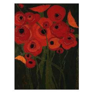  Wild Poppies Finest LAMINATED Print Karen Tusinski 20x26 