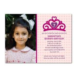  Birthday Party Invitations   Princess Tiara By Dwell 