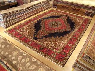 10x13 Antique Carpet Handmade Persian Tabriz Wool Rug  