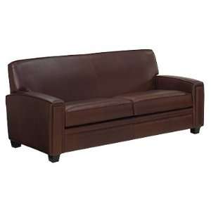  Burton Leather Queen Sleeper Sofa w/ Down Seat Upgrade 