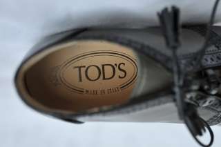 TODS TODS Spectator Black&Grey Ankle Boot Bootie High Heel Pump Shoe 