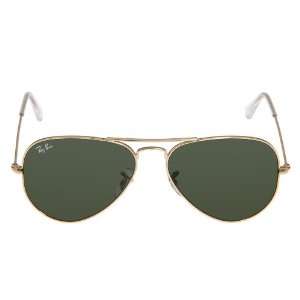  Ray Ban RB3025 Gold/ Crystal Green W3234 55mm Aviator 