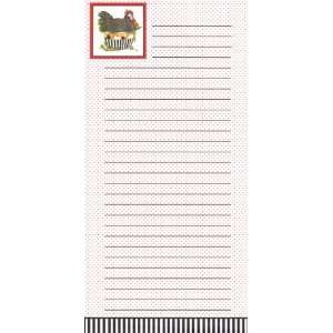  Refrigerator Grocery List to Do Note Pad with Nesting Hen with Red 