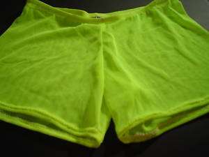 Custom Swimwear Swimsuit Shorts Cover Up Sheer Mesh M L  